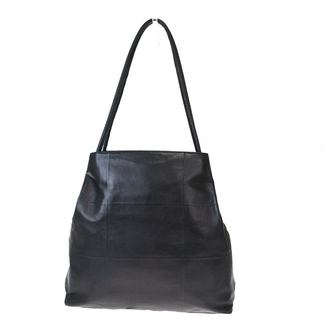 Authentic PRADA Leather Shoulder Bag: Brand: PRADA Material: Leather Style: Shoulder Bag Color: Black Size(inch): W 12.6 x H 12.2 x D 4.3 "(approx.) Country of Origin: Italy Come with: - All Bidhaus items come with a 100% money-back authe