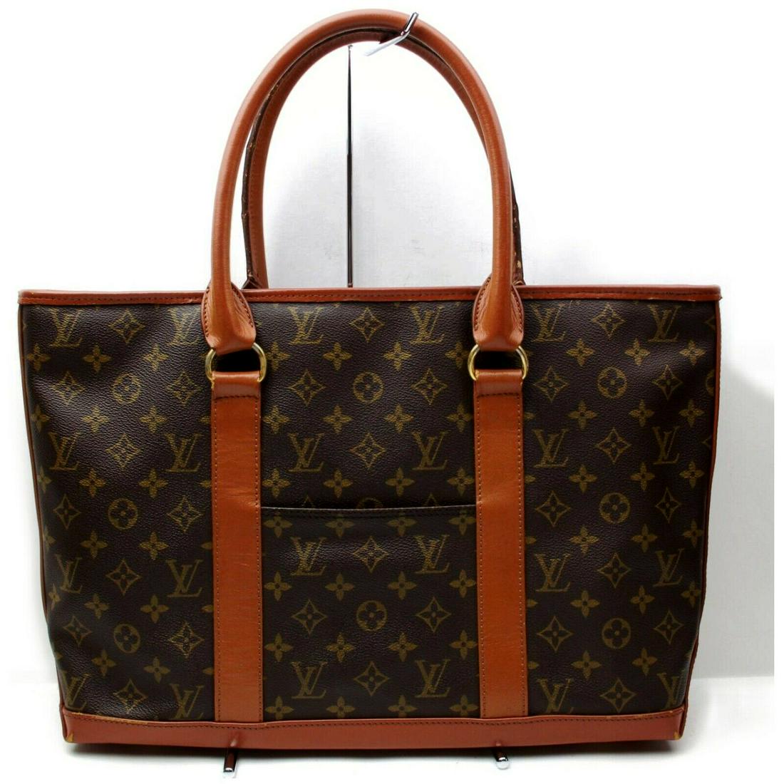 Authentic LOUIS VUITTON Monogram Tote Bag: Brand: LOUIS VUITTONMaterial: MonogramStyle: Tote BagColor: BrownsSize(inch): W15.7 inch(approx) /40 cm(approx) x H11.4 inch(approx) /29 cm(approx) x D3.93 inch(approx) /10 cm(approx) "Country of Orig