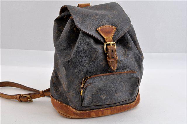 Authentic LOUIS VUITTON Monogram Montsouris MM: Brand: LOUIS VUITTON Material: Monogram Canvas Style: Backpack Color: Brown Size(inch): W10xH12xD4.5"/Strap Drop 12.6-13.4"(Approx) Country of Origin: France Accessory: There is no ItemBox and DustBag