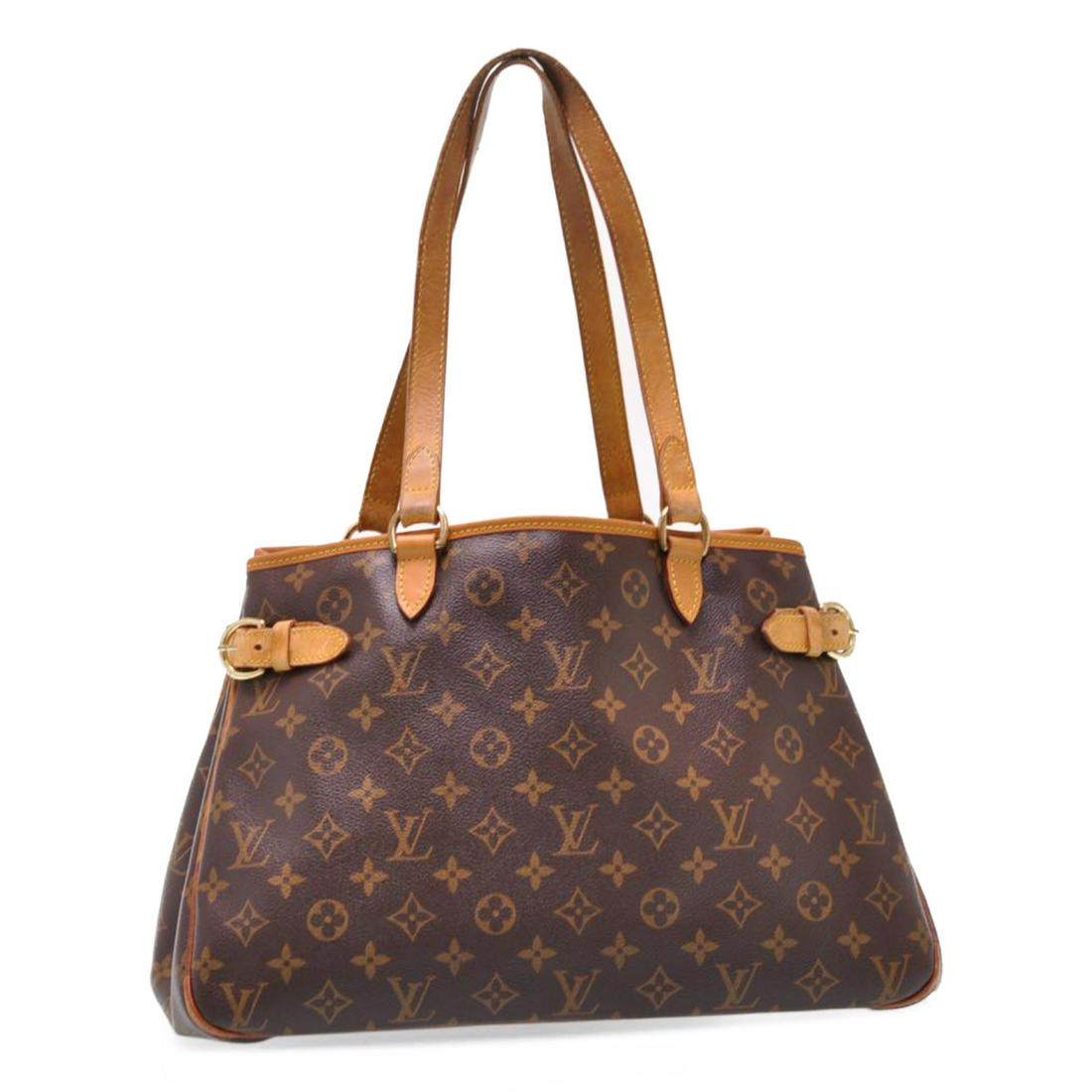 Authentic Louis Vuitton Monogram Batignolles Horizontal: Brand: Louis Vuitton Style: Tote Bag Material: Monogram Canvas Color: Monogram Size (Inches): W15.4 X H9.1 X D5.5" / Shoulder Drop 9.4"(Approx) Exterior Condition: Monogram Canvas : Slightly Lose Shap