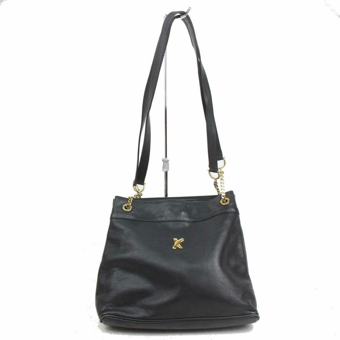 Authentic PALOMA Picasso Leather Shoulder Bag: Brand: PALOMA Picasso Material: Leather Style: Shoulder Bag Color: Black Size(inch): W10.6 inch(approx) /27 cm(approx) x H9.84 inch(approx) /25 cm(approx) x D3.93 inch(approx) /10 cm(approx) " Country
