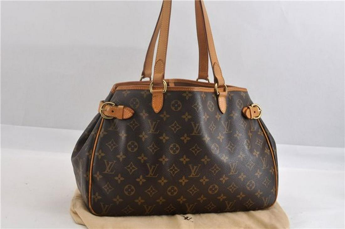 Authentic LOUIS VUITTON Batignolles: Brand: LOUIS VUITTON Material: Monogram Canvas Style: Tote Bag Color: Brown Size(inch): W15.3 x H9.4 x D4.7" / Handle Drop 9.4"(Approx) Country of Origin: France Accessory: DustBag All Bidhaus items c