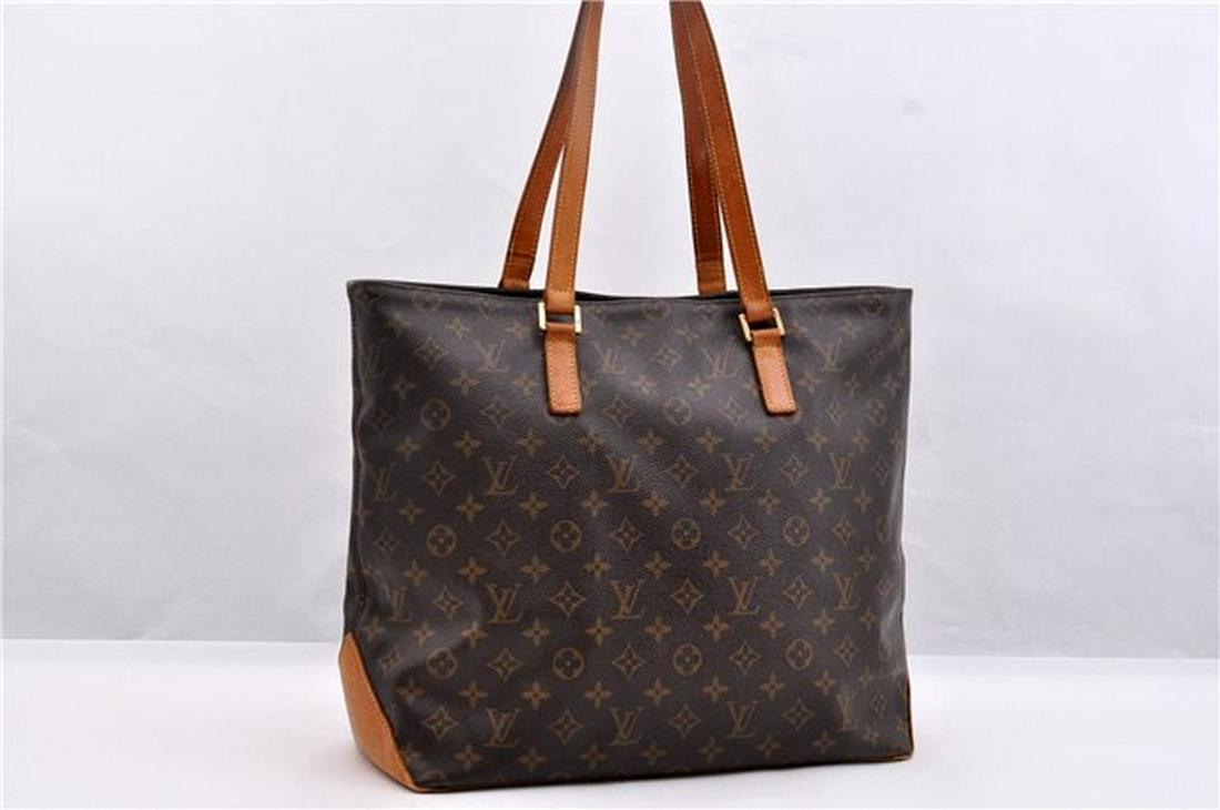 Authentic LOUIS VUITTON Cabas Mezzo: Brand: LOUIS VUITTON Material: Monogram Canvas Style: Tote Bag Color: Brown Size(inch): W15xH13xD6.3"/Strap Drop 10.2"(Approx) Country of Origin: France Accessory: There is no ItemBox and DustBag.We w