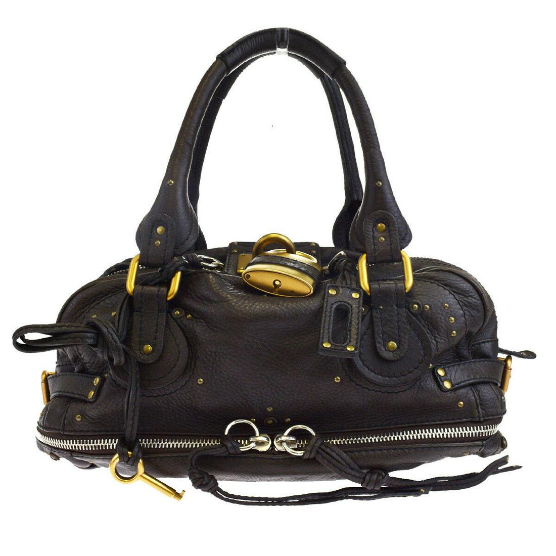 Authentic CHLOE Leather Shoulder Bag: Brand: CHLOE Material: Leather Style: Shoulder Bag Color: Brown Size(inch): W 13.4 x H 9.1 x D 5.5 "(approx.) Country of Origin: Italy Come with: Padlock,Key All Bidhaus items come with a 100% money-b