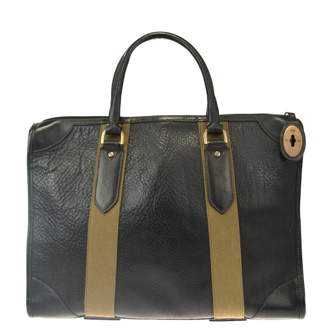 Authentic MULBERRY Leather Hand bag: Brand: MULBERRY Material: Leather Style: Hand bag Color: Brown Size(inch): W 15.7 x H 9.1 x D 5.1 "(approx.) Country of Origin: Turkey Come with: - All Bidhaus items come with a 100% money-back authen