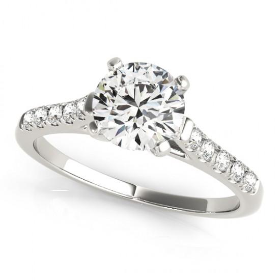 0.77 ctw Certified VS/SI Diamond Solitaire Ring 14k: 0.77 ctw Certified VS/SI Diamond Solitaire Ring 14k White Gold Designer Brand Luxury Jewelry, made in the USA Suggested Retail Price: $5,200 Factory offers perfect factory sizing, for all rings & cust