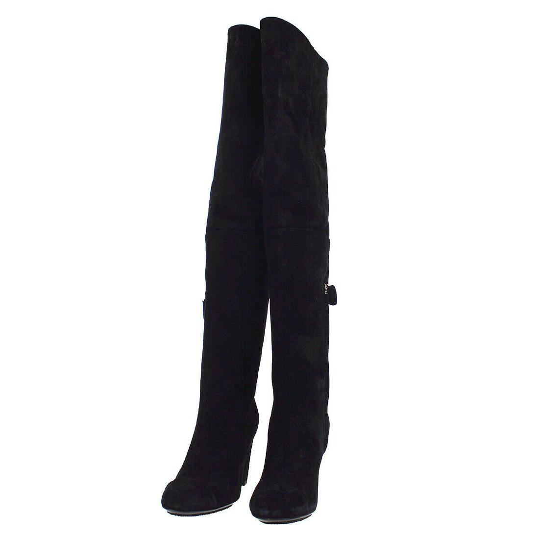 Authentic CHANEL Bootie: Brand: CHANEL Style: Bootie Color: Black Country of Origin: Italy All Bidhaus items come with a 100% money-back authenticity guarantee. Please refer to images carefully for condition details. Unless s