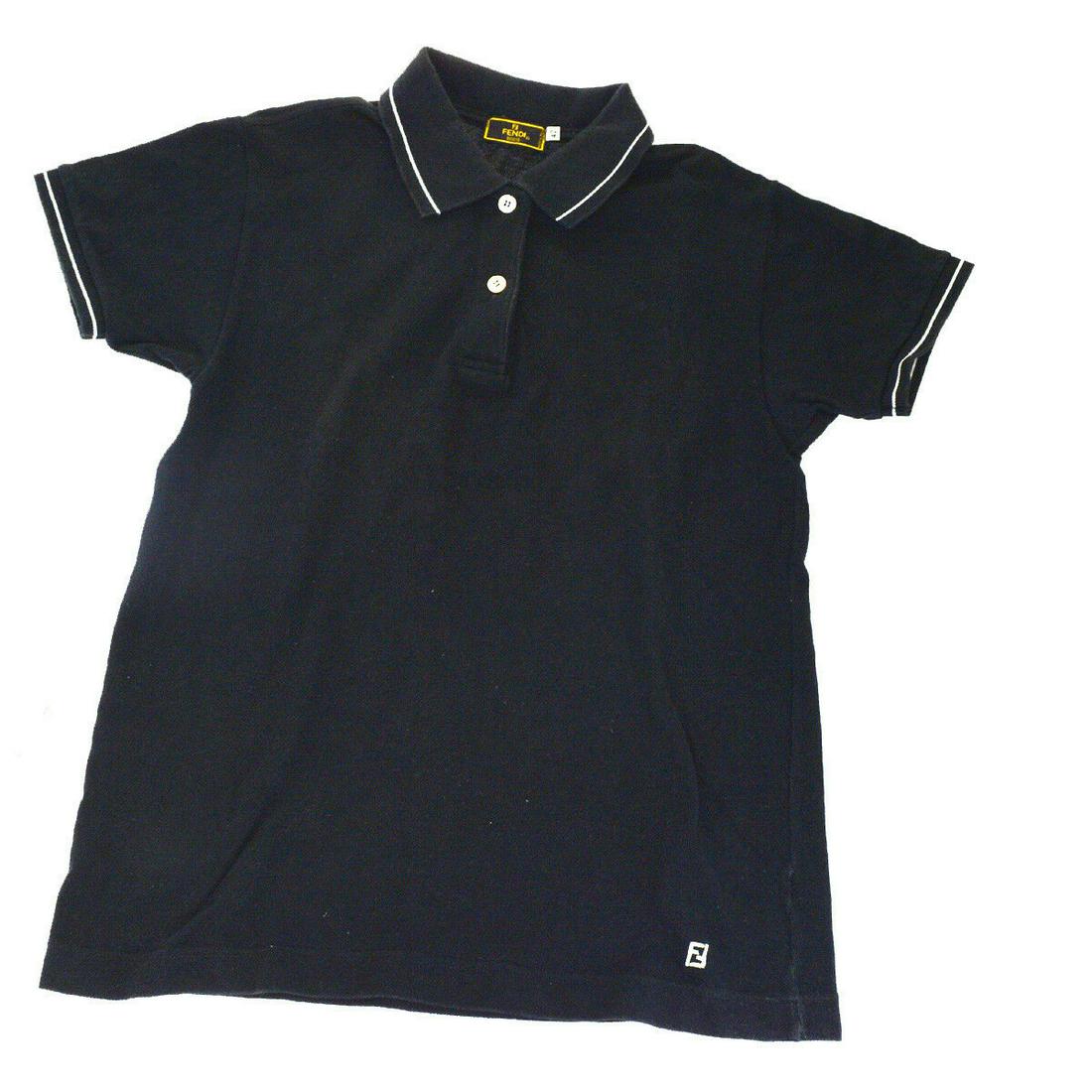 Authentic FENDI Cotton Shirt ,Tops: Brand: FENDI Material: Cotton Style: Shirt ,Tops Color: Black Country of Origin: Italy Come with: - All Bidhaus items come with a 100% money-back authenticity guarantee. Please refer to images careful