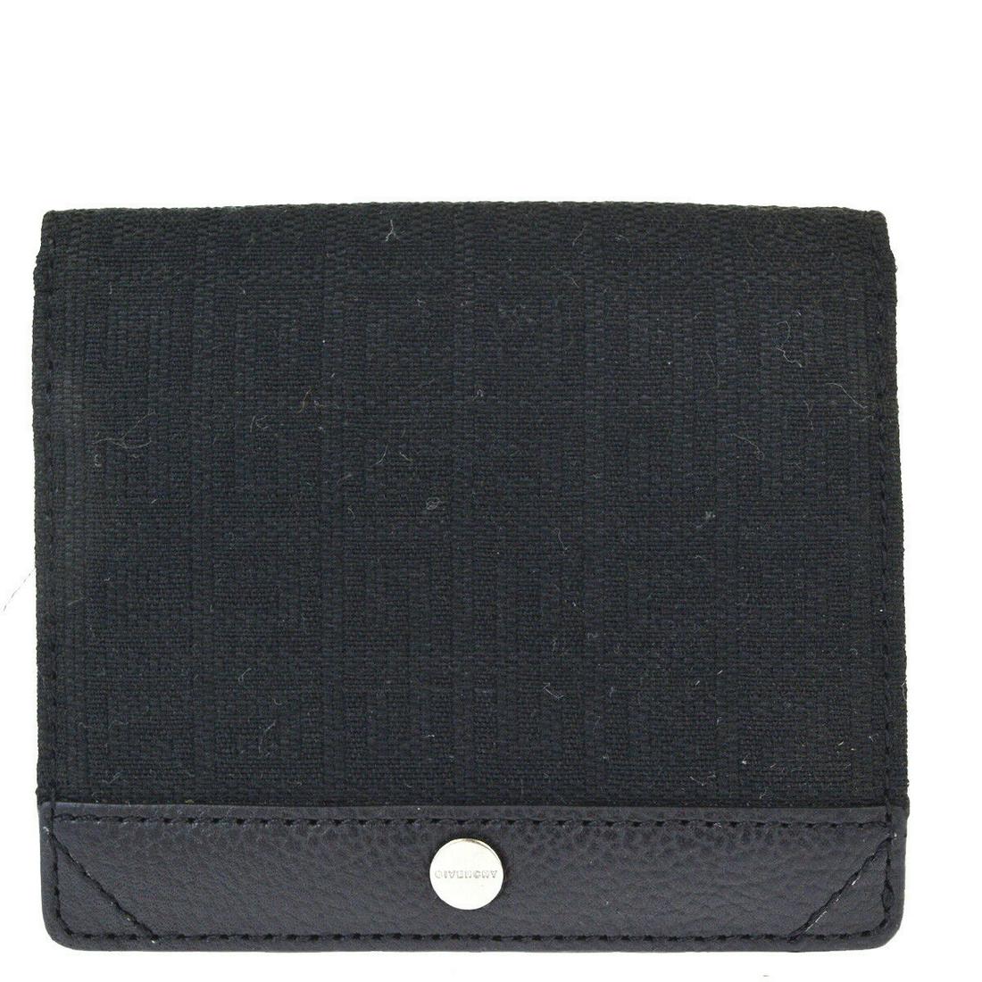 Authentic GIVENCHY Leather,Canvas Card Case: Brand: GIVENCHY Material: Leather,Canvas Style: Card Case Color: Black Size(inch): W 3.9 x H 3.5 x D 0 "(approx.) Country of Origin: China Come with: - All Bidhaus items come with a 100% money-back au
