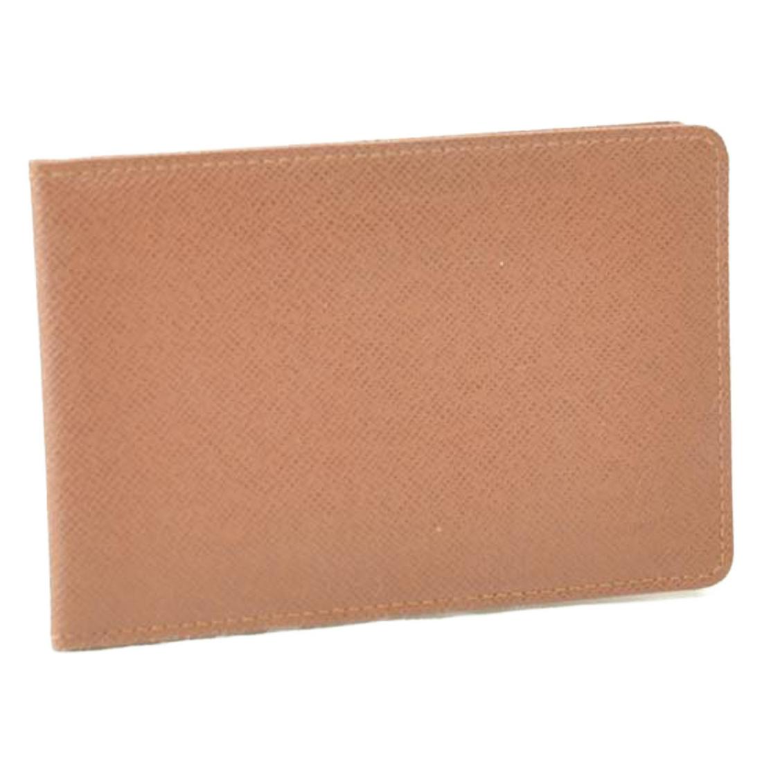 Authentic LOUIS VUITTON LEATHER PVC Leather Pass Case: Brand: LOUIS VUITTON Material: PVC Leather Style: Pass Case Color: Brown Size(inch): W5.11 x H3.34inch(Approx) Country of Origin: France Accessory: There is no item box and dust bag. We will send only