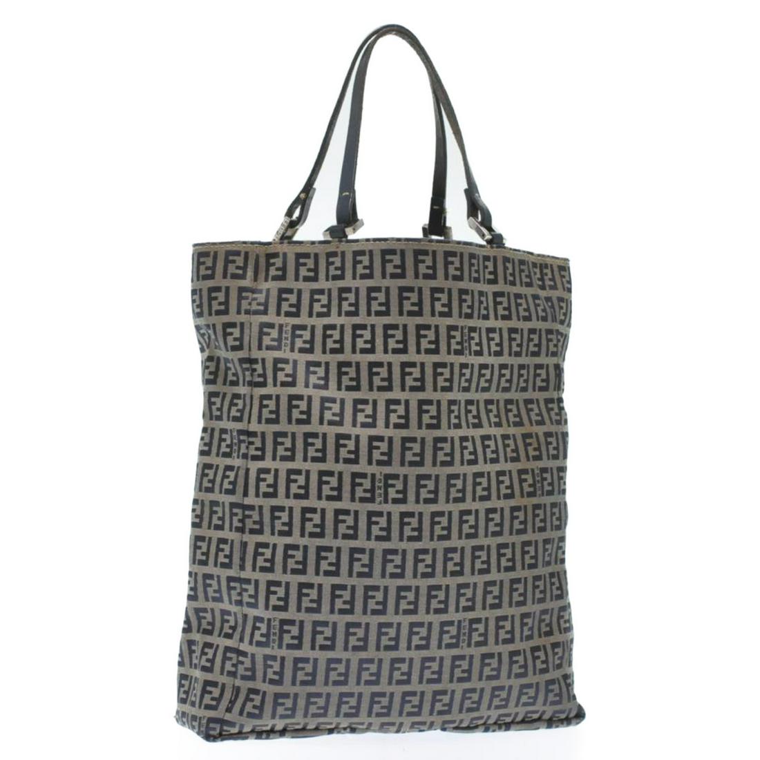 Authentic FENDI Nylon Hand Bag: Brand: FENDI Material: Nylon Style: Hand Bag Color: Blue Size(inch): W9.44 x H12.2 x D2.75inch(Approx) Country of Origin: Italy Accessory: There is no item box and dust bag. We will send only the item
