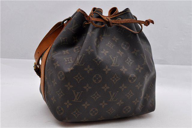 Authentic LOUIS VUITTON NOE Monogram Canvas Shoulder: Brand: LOUIS VUITTON Material: Monogram Canvas Style: Shoulder Bag Color: Brown Size(inch): W9.8xH10.5xD7.5"/Strap Drop 7.9-11"(Approx) Country of Origin: France Accessory: There is no ItemBox and Dus