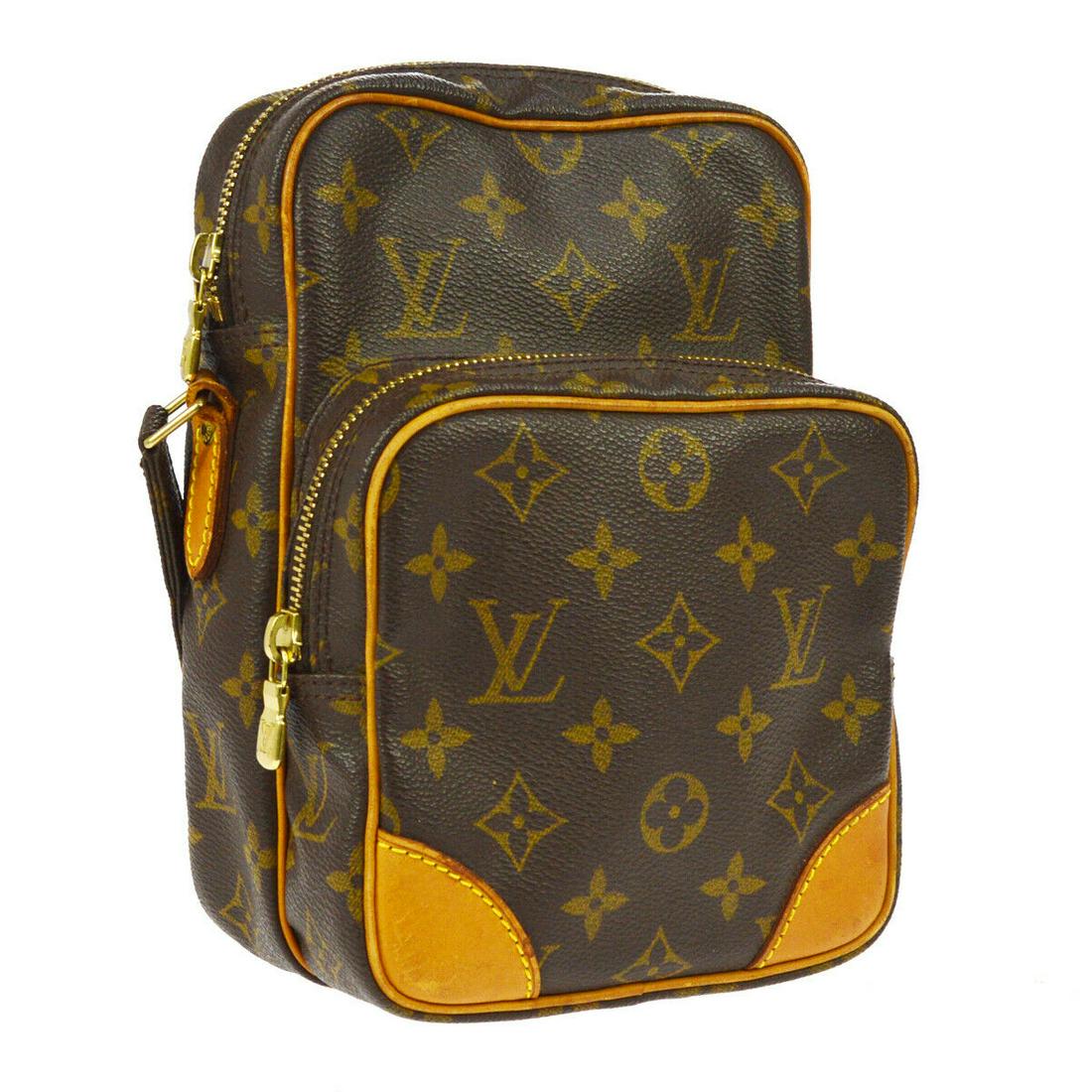 Authentic LOUIS VUITTON Monogram Canvas, Leather: Brand: LOUIS VUITTON Material: Monogram Canvas, Leather Style: Shoulder Bag Color: Brown Size(inch): W5.9 x H8.3 x D3.5 " / Strap Drop: 17.7-21.7 Size(inch): W 5.9 x H 8.3 x D 3.5 " Strap Drop. 17.7 -