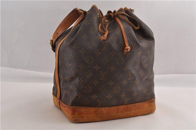 Authentic LOUIS VUITTON NOE Monogram Canvas Shoulder: Brand: LOUIS VUITTON Material: Monogram Canvas Style: Shoulder Bag Color: Brown Size(inch): W10xH13.5xD7.5"/Strap Drop 9.4-11.4"(Approx) Country of Origin: France Accessory: There is no ItemBox and Du