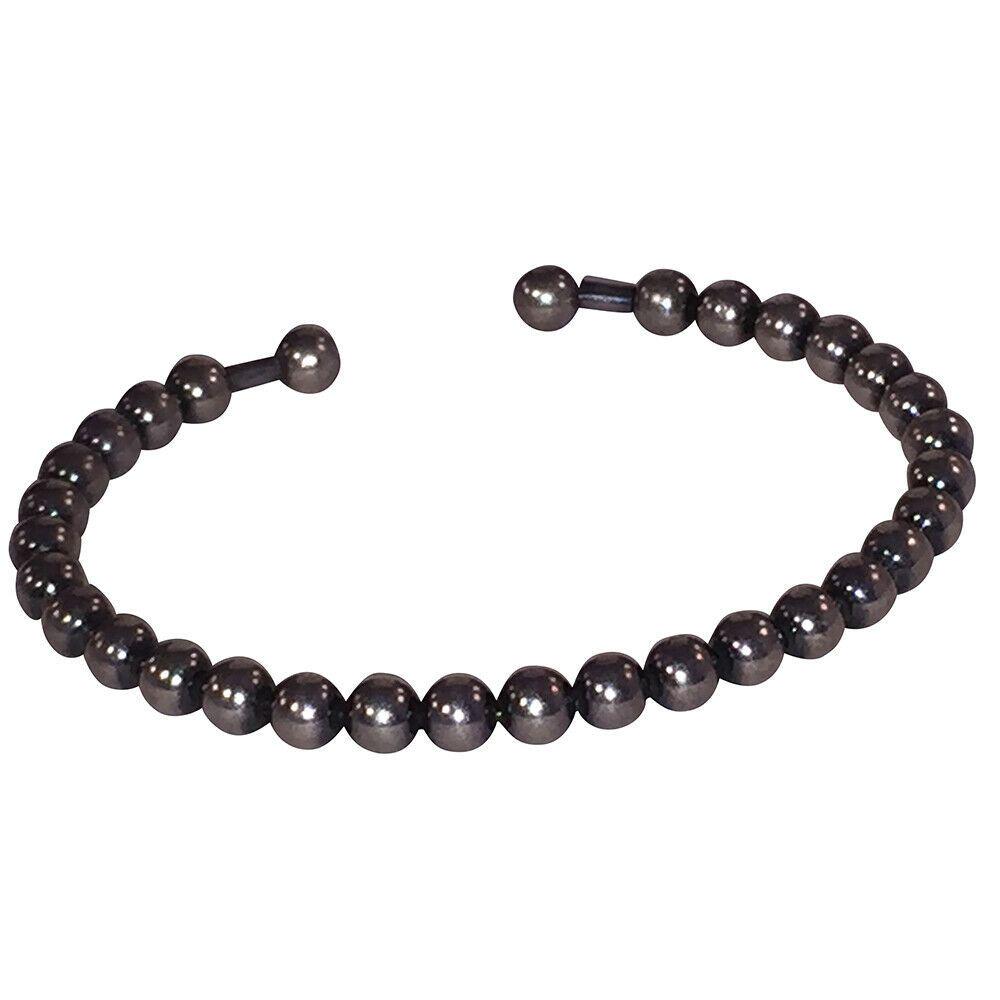 Authentic Italian Antiqued Sterling Silver Ball Bead: Brand: UNBRANDEDStyle: CuffClassic style with this sterling silver Italian ball bead cuff bracelet.Circa 1990s.Measures 2 3/4" by 2', adjustable.Classic and perfect to be worn alone or layered.All Bid