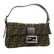 Authentic FENDI BAGUETTE Canvas, Leather Hand Bag