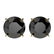 3.10 ctw Fancy Black Diamond Solitaire Stud Earring 10k