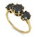 2 ctw Black Diamond Ring 14k Yellow Gold - 2