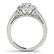 0.75 ctw Certified VS/SI Diamond Halo Ring 14k White - 2