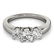 0.75 ctw VS/SI Diamond 3 Stone Ring 14k White Gold