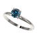 .77 ctw Certified Intense Blue Diamond Engagment Ring