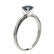 .77 ctw Certified Intense Blue Diamond Engagment Ring - 3
