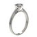 .77 ctw Certified Quality Diamond Engagment Ring 10k - 3