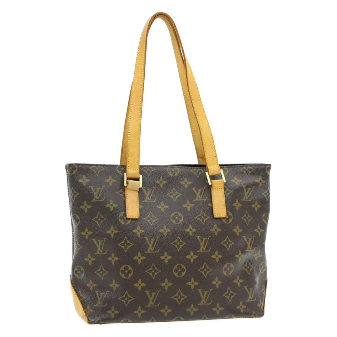 LOUIS VUITTON Monogram Cabas Piano Tote Bag: Brand: LOUIS VUITTON Style: Tote Bag Material: Monogram Canvas Color: Monogram Made in: France Size (Inches): W12.6 x H9.5 x D4.7" / Shoulder Strap Length 19"(Approx) Exterior Condition: Monogram Canv