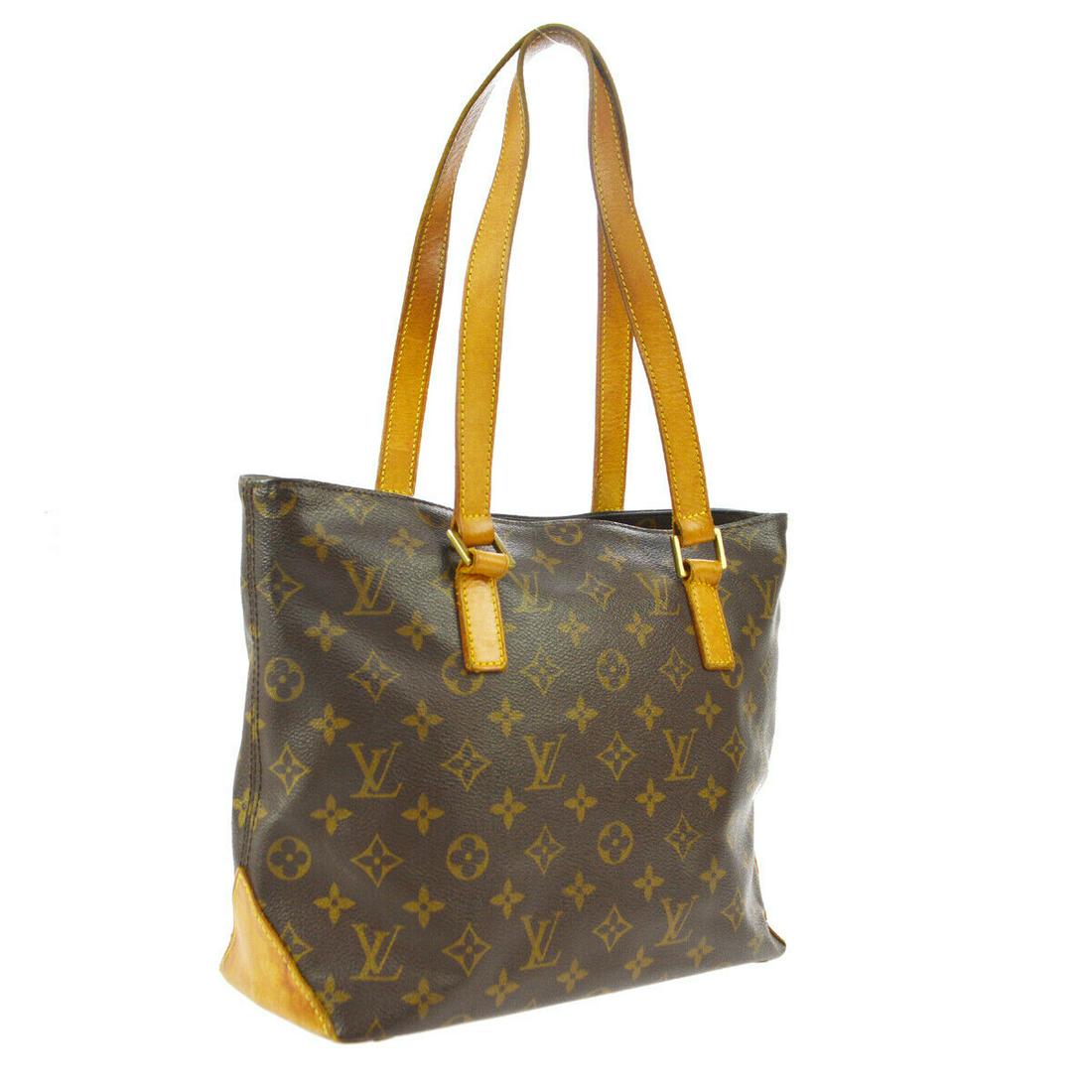 Authentic LOUIS VUITTON CABAS PIANO Monogram Canvas,: Brand: LOUIS VUITTONMaterial: Monogram Canvas, LeatherStyle: Totes & ShoppersColor: BrownSize(inch): W11.0 x H9.4 x D4.7 "Size(inch): W 11.0 x H 9.4 x D 4.7 "Strap Drop. 9.1 "Country of Origin: France