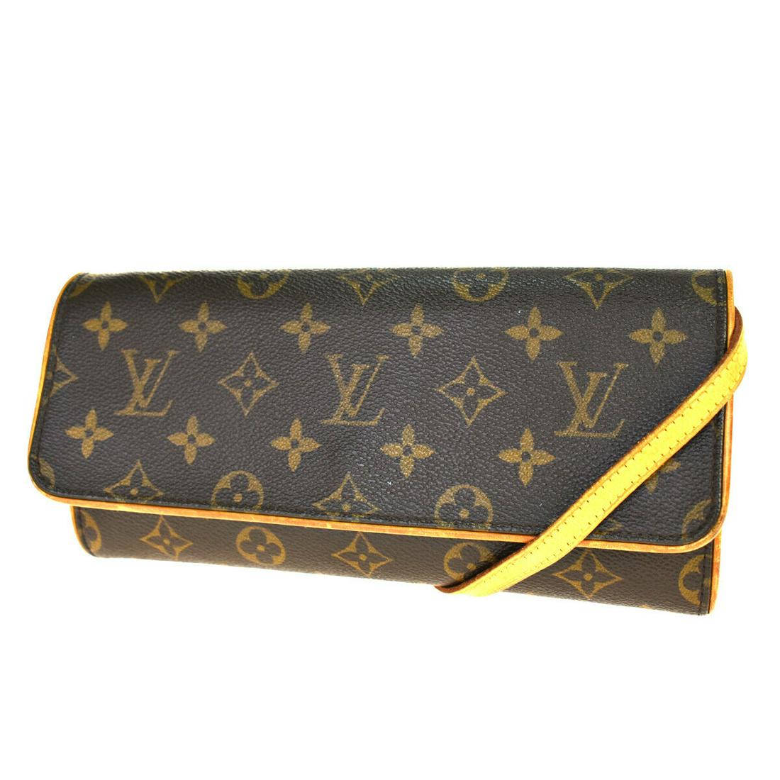 Authentic LOUIS VUITTON LEATHER Monogram Leather: Brand: LOUIS VUITTONMaterial: Monogram LeatherStyle: Shoulder BagColor: BrownSize(inch): W 9.4 x H 4.5 x D 1 "(approx.)Country of Origin: FranceCome with: Shoulder strapAll Bidhaus items come with a 1