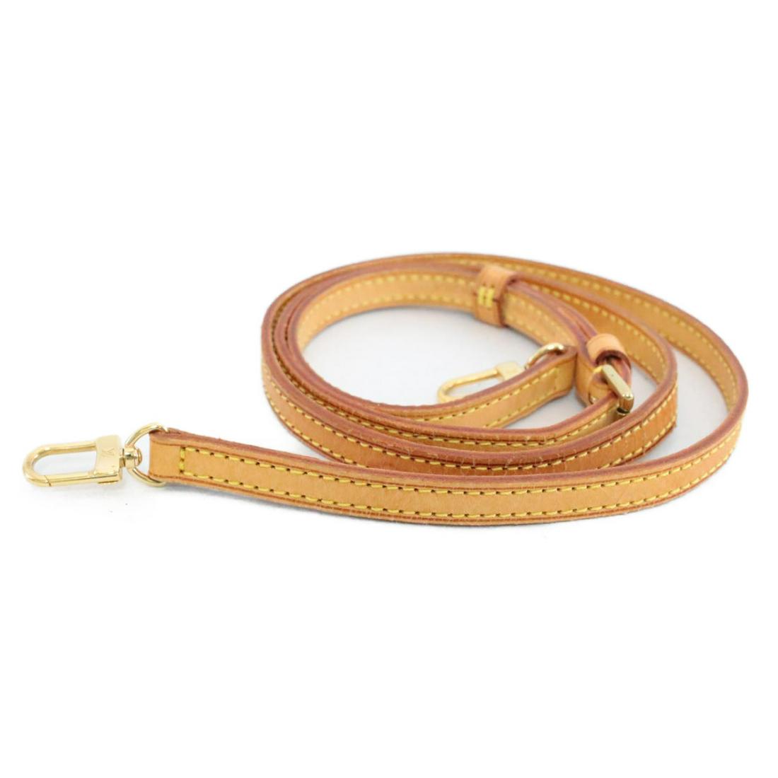 Authentic LOUIS VUITTON Leather Shoulder Strap: Brand: LOUIS VUITTONMaterial: LeatherStyle: Shoulder StrapColor: BrownSize(inch): Length 38.97-46.06â€³ Width 0.4â€³(Approx)Country of Origin: FranceAccessory: There is no item box and dust ba
