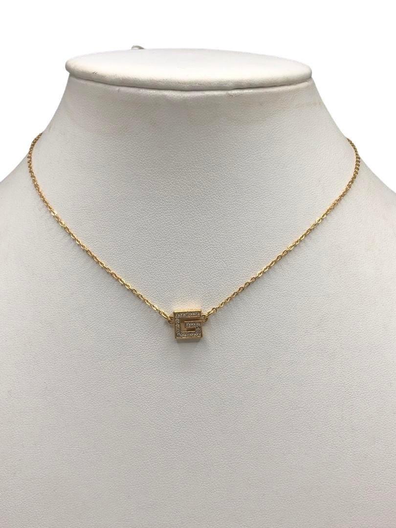 Authentic Givenchy Monogram G Rhinestone Pave Necklace.: Brand: Givenchy Material: Gold-plated Style: Necklace clasp HallMark: "Givenchy" Country of Origin: USA All Bidhaus items come with a 100% money-back authenticity guarantee. ALL SALES ARE FINAL. Pleas
