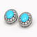 9.21 ctw Turquoise & Diamond Victorian Earring 14K - 2