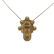 Authentic Louis Vuitton Trunk Lock Necklace