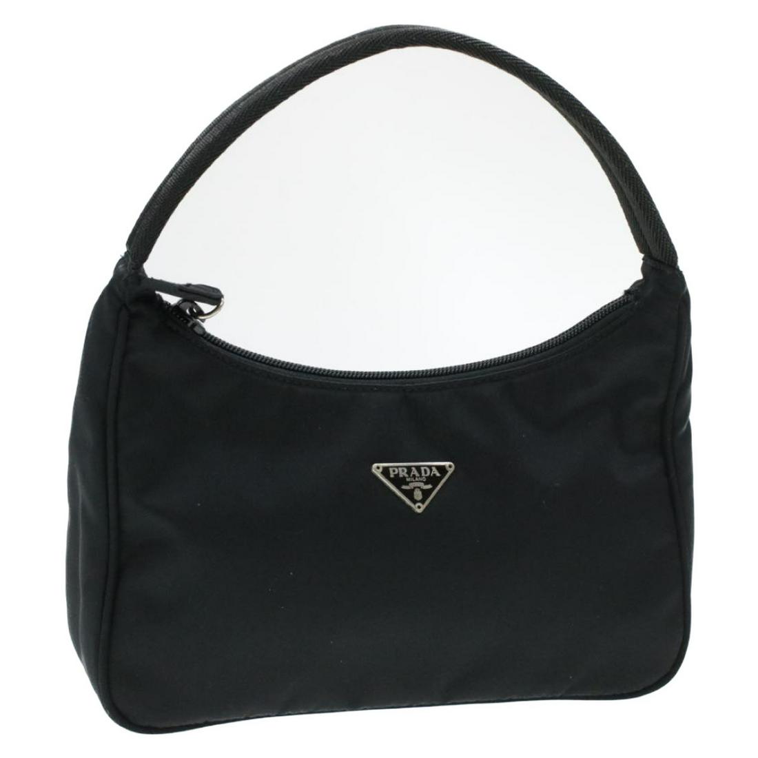 Authentic PRADA Nylon Pouch: Brand: PRADA Material: Nylon Style: Pouch Color: Black Size(inch): W8.66 x H4.72 x D2.75inch(Approx) Country of Origin: Italy Accessory: There is no item box and dust bag. We will send only the item w