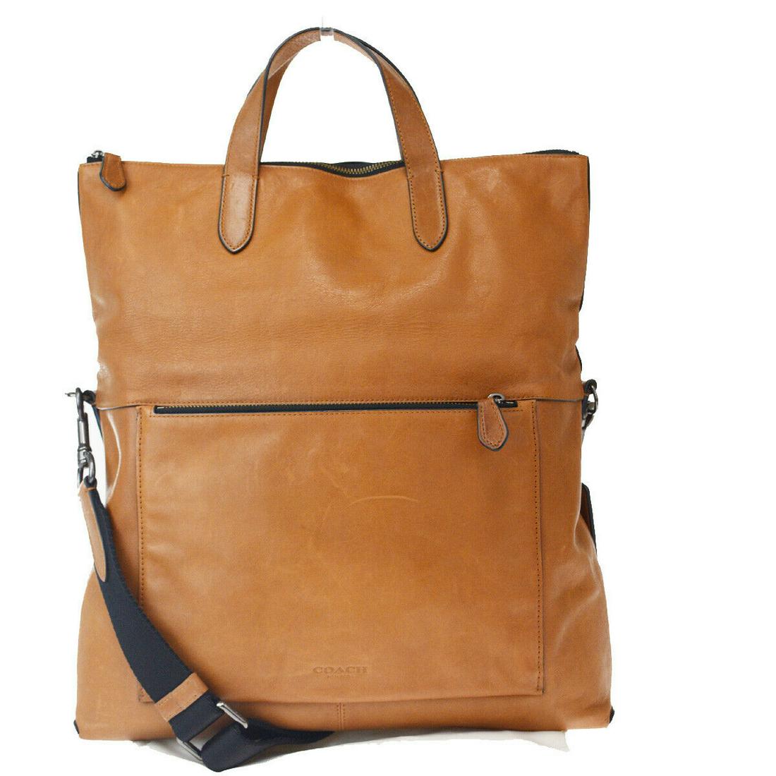 Authentic COACH Leather Shoulder Hand Bag: Brand: COACH Material: Leather Style: Shoulder Hand Bag Color: Brown Size(inch): W 14.6 x H 16.5 x D 3.9 "(approx.) Country of Origin: - Come with: Charm,Dust bga,Shoulder strap All Bidhaus items come