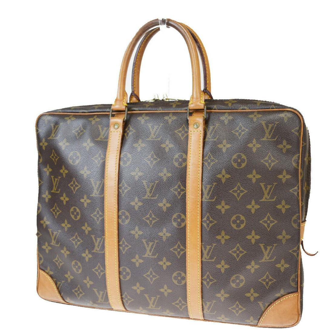 Authentic LOUIS VUITTON LEATHER BN Monogram Leather: Brand: LOUIS VUITTON Material: Monogram Leather Style: Hand Bag Color: Brown Size(inch): W 15.7 x H 11.8 x D 2.4 "(approx.) Country of Origin: France Come with: - All Bidhaus items come with a 100% mo