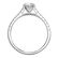 0.94 Carat Platinum Engagement Ring With Diamond Band - 3