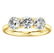 1.50 Carat 3 Stone Diamond Engagement Ring in 18K - 2