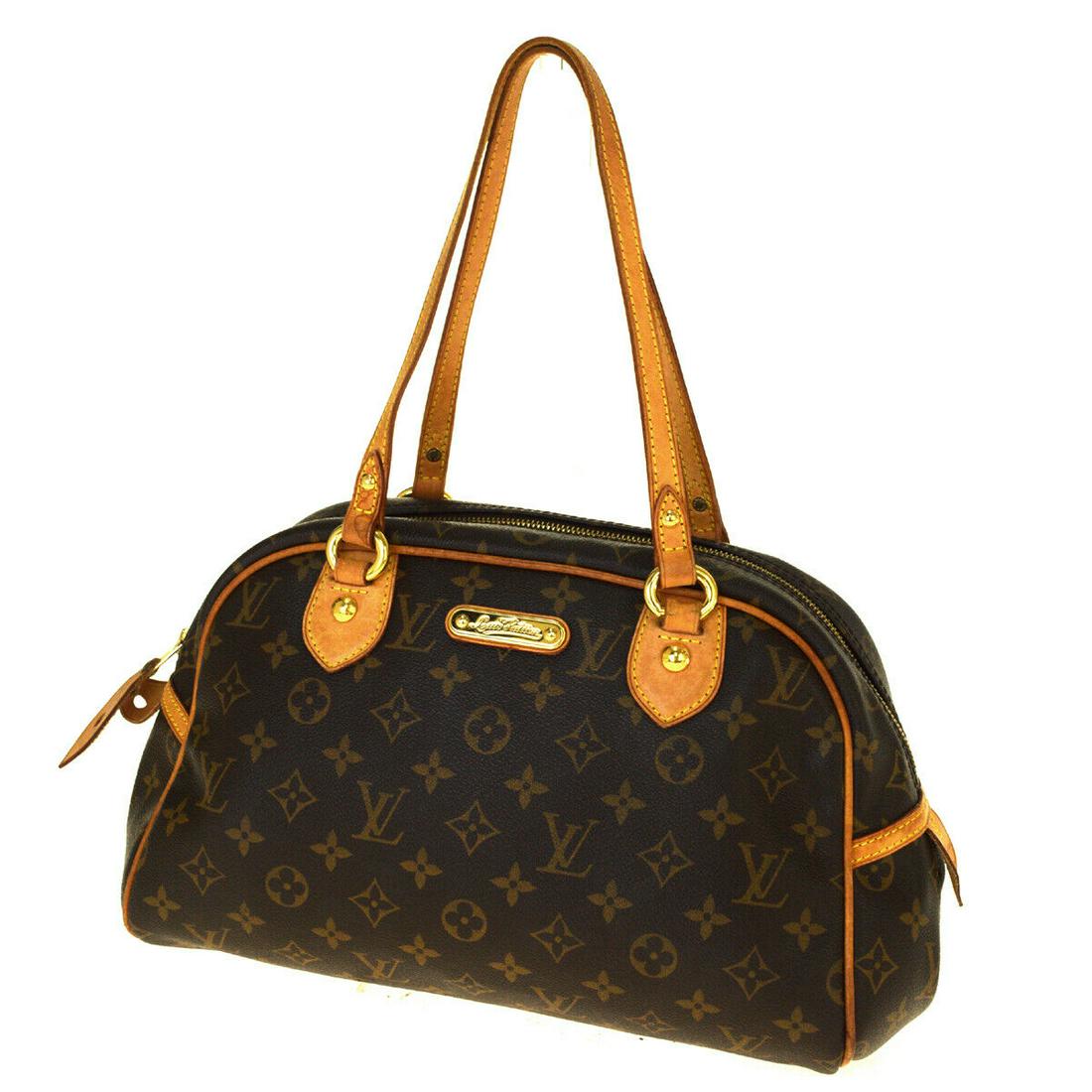 Authentic LOUIS VUITTON MONTORGUEIL PM Monogram ,: Brand: LOUIS VUITTON Material: Monogram , Leather Style: Shoulder Bag Color: Brown Size(inch): W 12.2 x H 7.5 x D 6.3" (approx.) Country of Origin: France Come with: - All Bidhaus items come with a 10