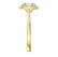 1.74 Carat Halo 18K Yellow Gold Engagement Ring - 4