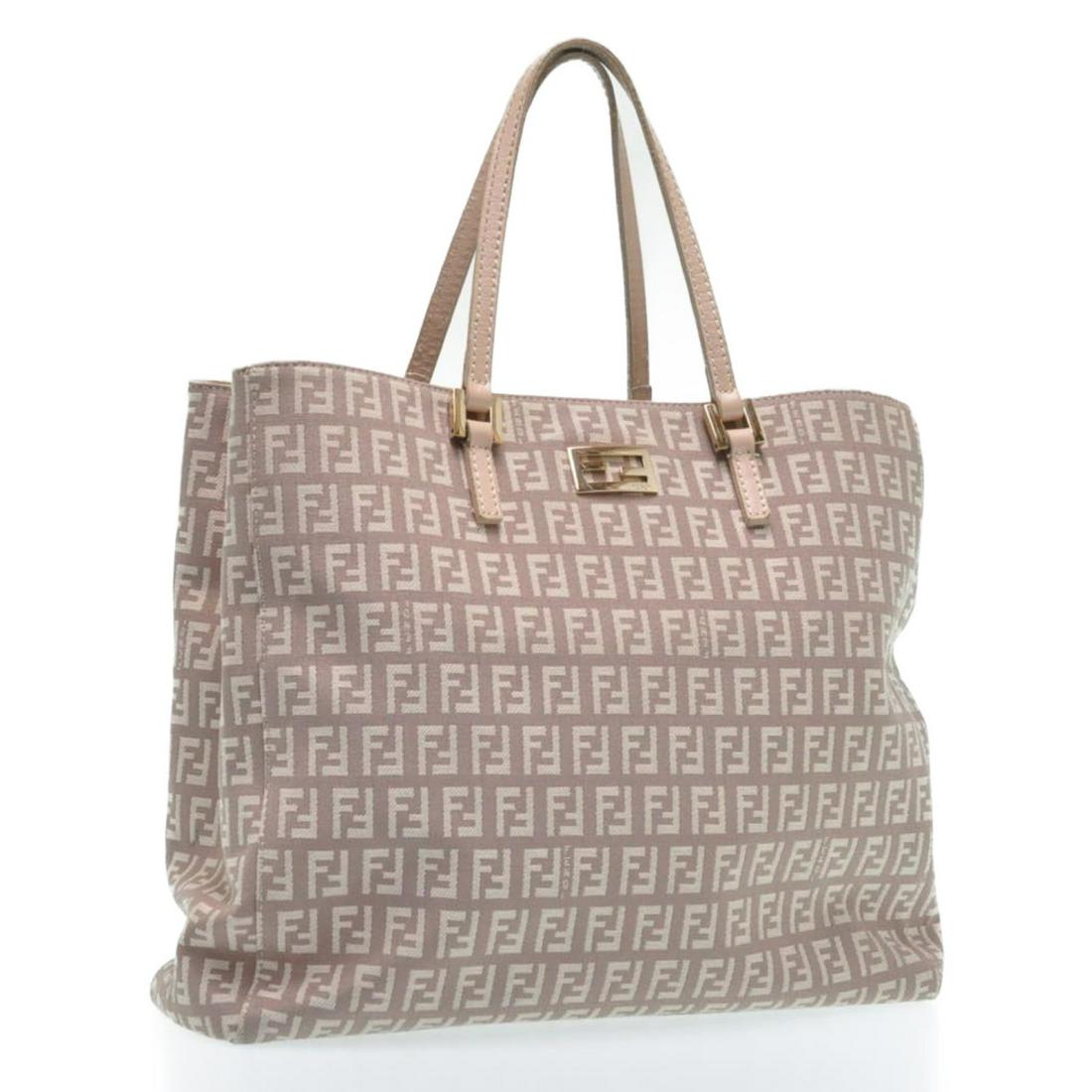 Authentic FENDI Nylon Hand Bag: Brand: FENDI Material: Nylon Style: Hand Bag Color: Pink Size(inch): W11.81 x H10.23 x D2.75inch(Approx) Country of Origin: Italy Accessory: There is no item box and dust bag. We will send only the it