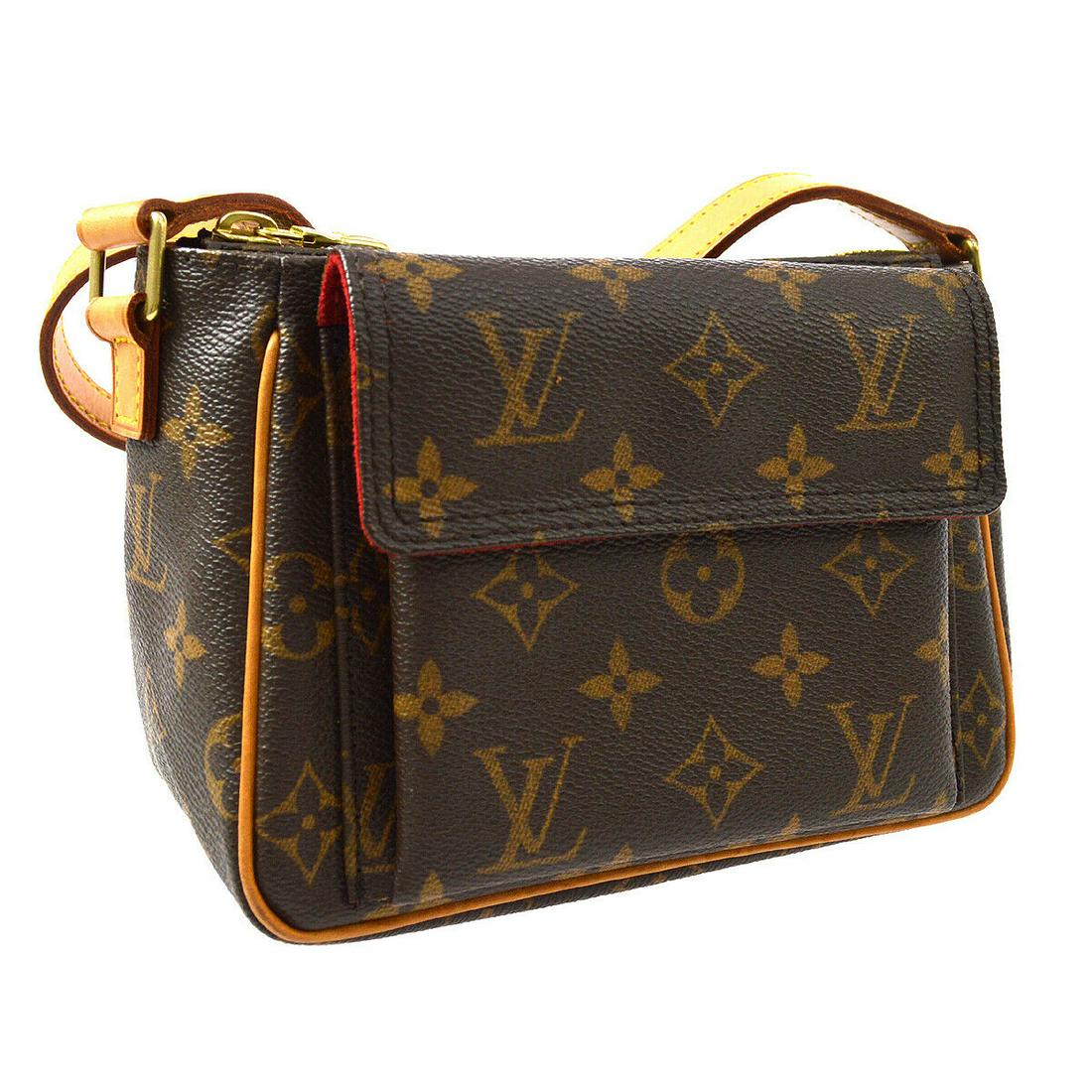 Authentic LOUIS VUITTON VIVA CITE PM Monogram Canvas,: Brand: LOUIS VUITTON Material: Monogram Canvas, Leather Style: Messenger & Cross Body Color: Browns Size(inch): W7.1 x H5.5 x D3.5 " Size(inch): W 7.1 x H 5.5 x D 3.5 "Strap Drop. 19.7 - 23.2 " Countr