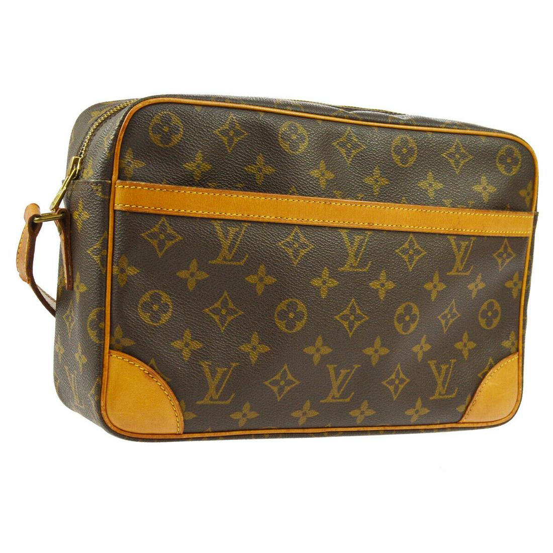 Authentic LOUIS VUITTON TROCADERO 30 Monogram Canvas,: Brand: LOUIS VUITTON Material: Monogram canvas, Leather Style: Shoulder Bag Color: Brown Size(inch): W11.8 x H7.5 x D3.1 " / Strap Drop: 16.1-20.1 Size(inch): W 11.8 x H 7.5 x D 3.1 "Strap Drop. 16.1 