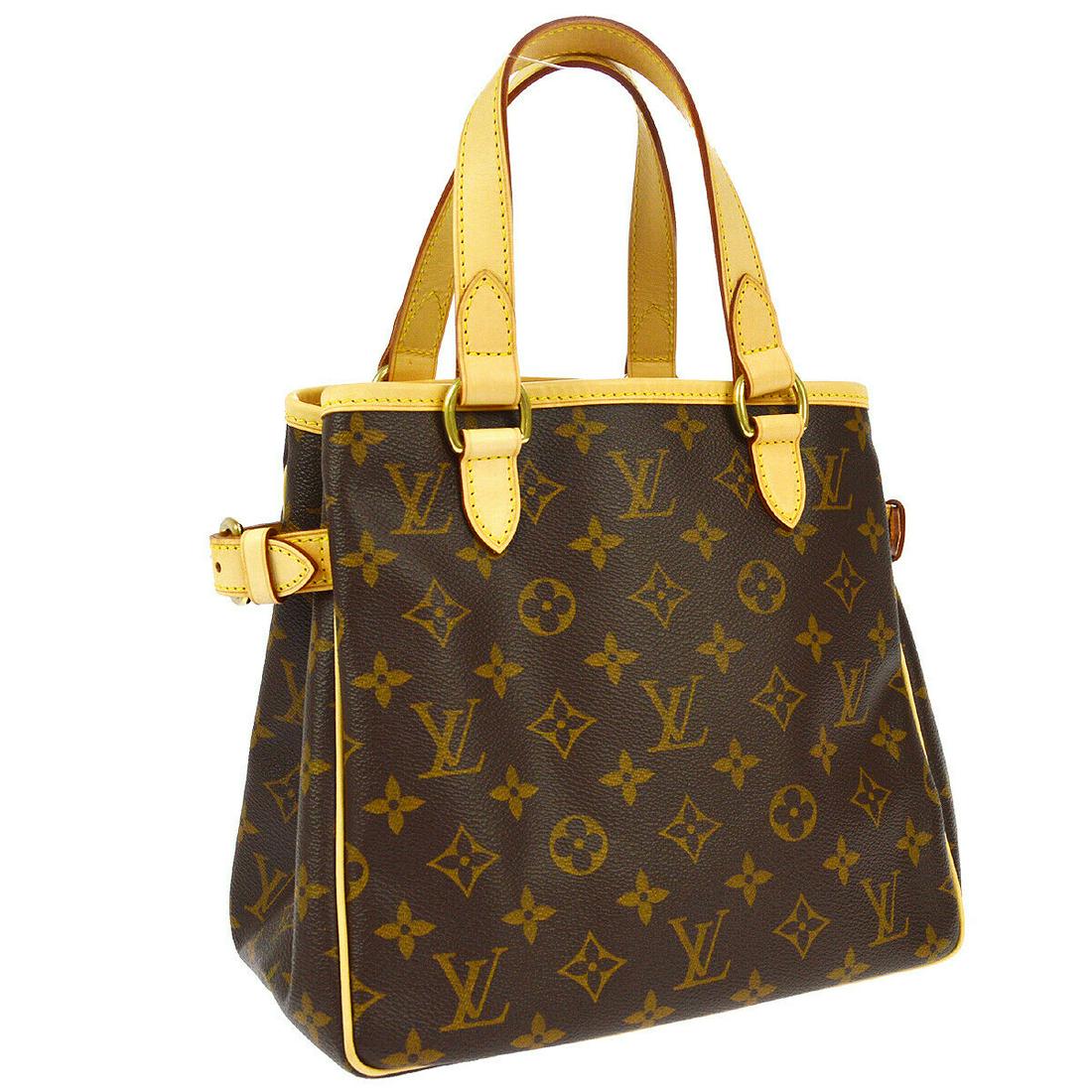 Authentic LOUIS VUITTON BATIGNOLLES Monogram Canvas,: Brand: LOUIS VUITTON Material: Monogram Canvas, Leather Style: Totes & Shoppers Color: Brown Size(inch): W9.4 x H9.1 x D5.5 " / Strap Drop: 5.1 Size(inch): W 9.4 x H 9.1 x D 5.5 "Handle Drop. 5.1 " Co