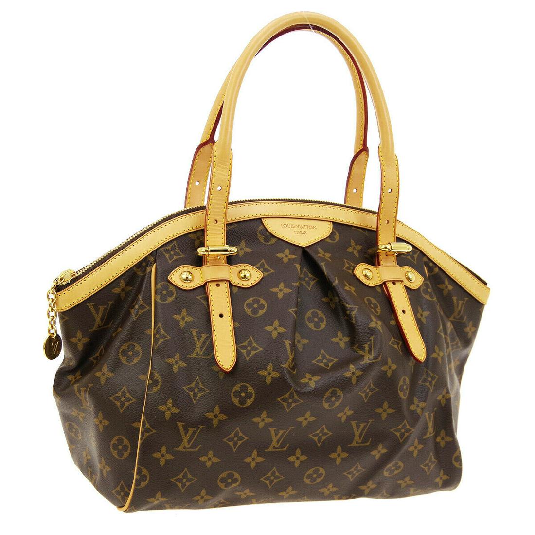 Authentic LOUIS VUITTON TIVOLI GM Monogram Canvas,: Brand: LOUIS VUITTON Material: Monogram Canvas, Leather Style: Shoulder Bag Color: Brown Size(inch): W13.0 x H11.0 x D7.1 " / Strap Drop: 4.3 - 9.1 Size(inch): W 13.0 " x H 11.0 " x D 7.1 "Strap Drop.