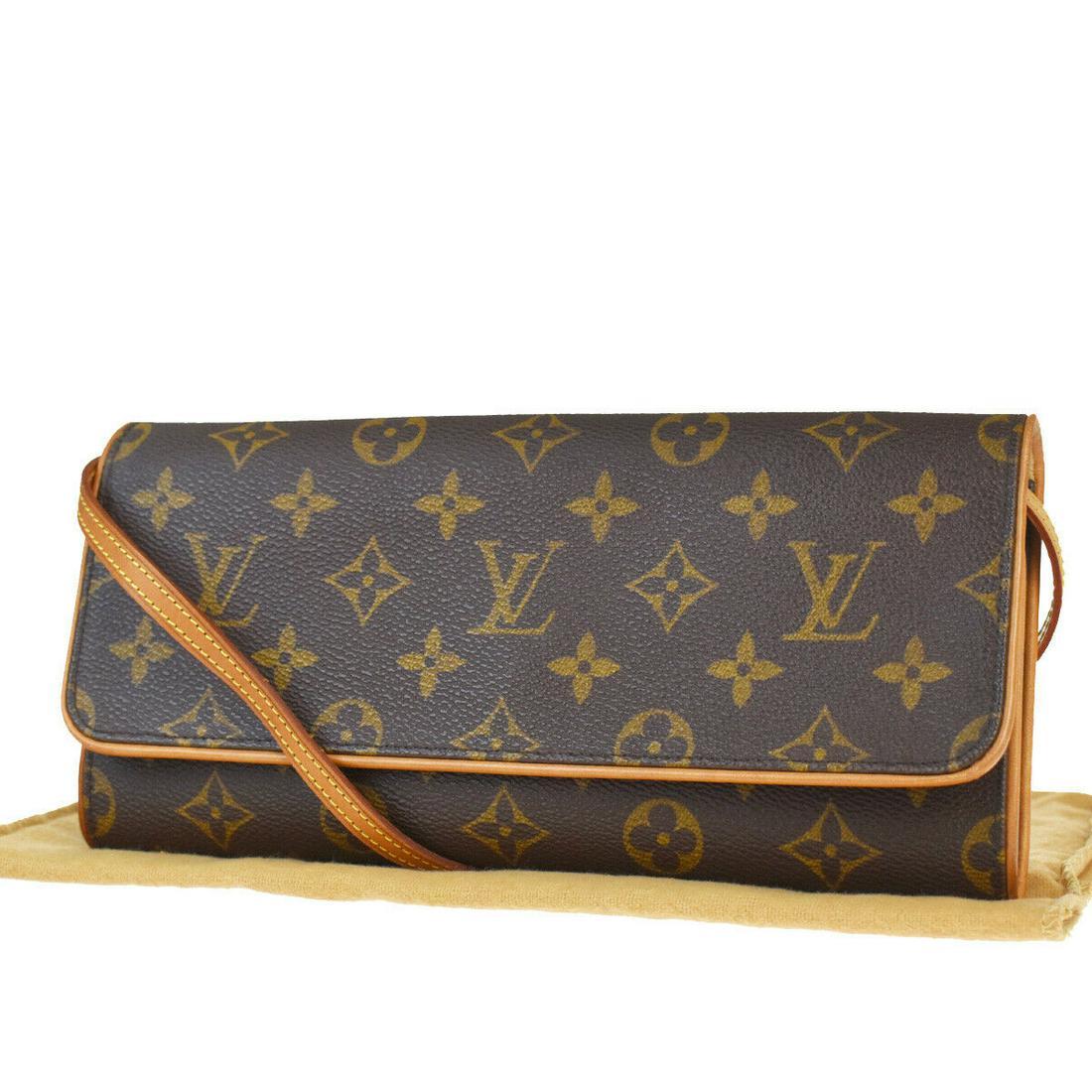 Authentic LOUIS VUITTON LEATHER Monogram Leather: Brand: LOUIS VUITTON Material: Monogram Leather Style: Shoulder Bag Color: Brown Size(inch): W 9.4 x H 4.5 x D 1 "(approx.) Country of Origin: France Come with: Shoulder strap All Bidhaus items come w