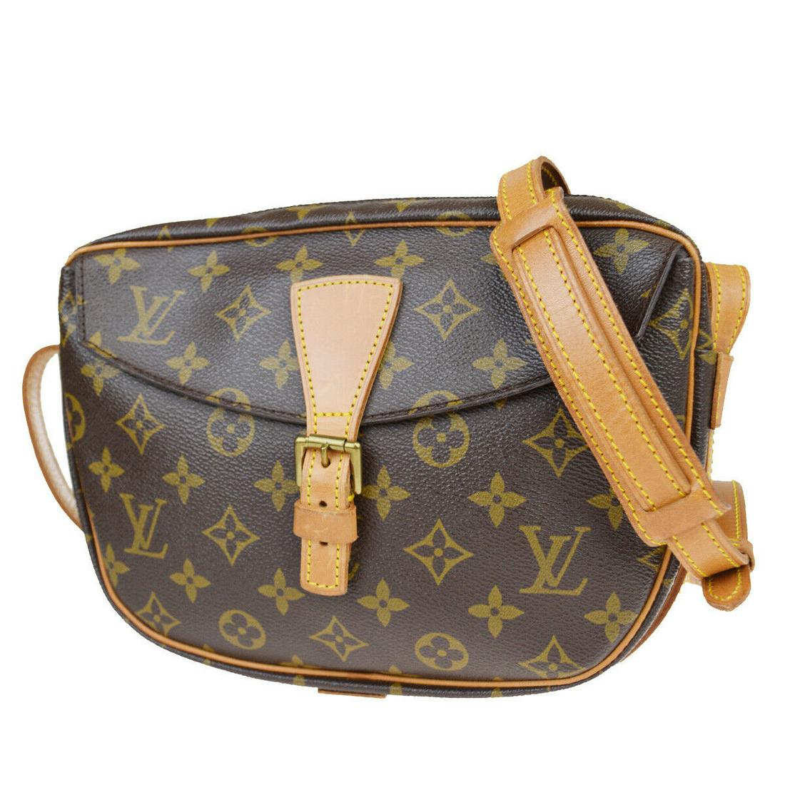 Authentic LOUIS VUITTON LEATHER Monogram Leather: Brand: LOUIS VUITTON Material: Monogram Leather Style: Shoulder bag Color: Brown Size(inch): W 9.8 x H 7.1 x D 2 "(approx.) Country of Origin: France Come with: - All Bidhaus items come with a 100% mo