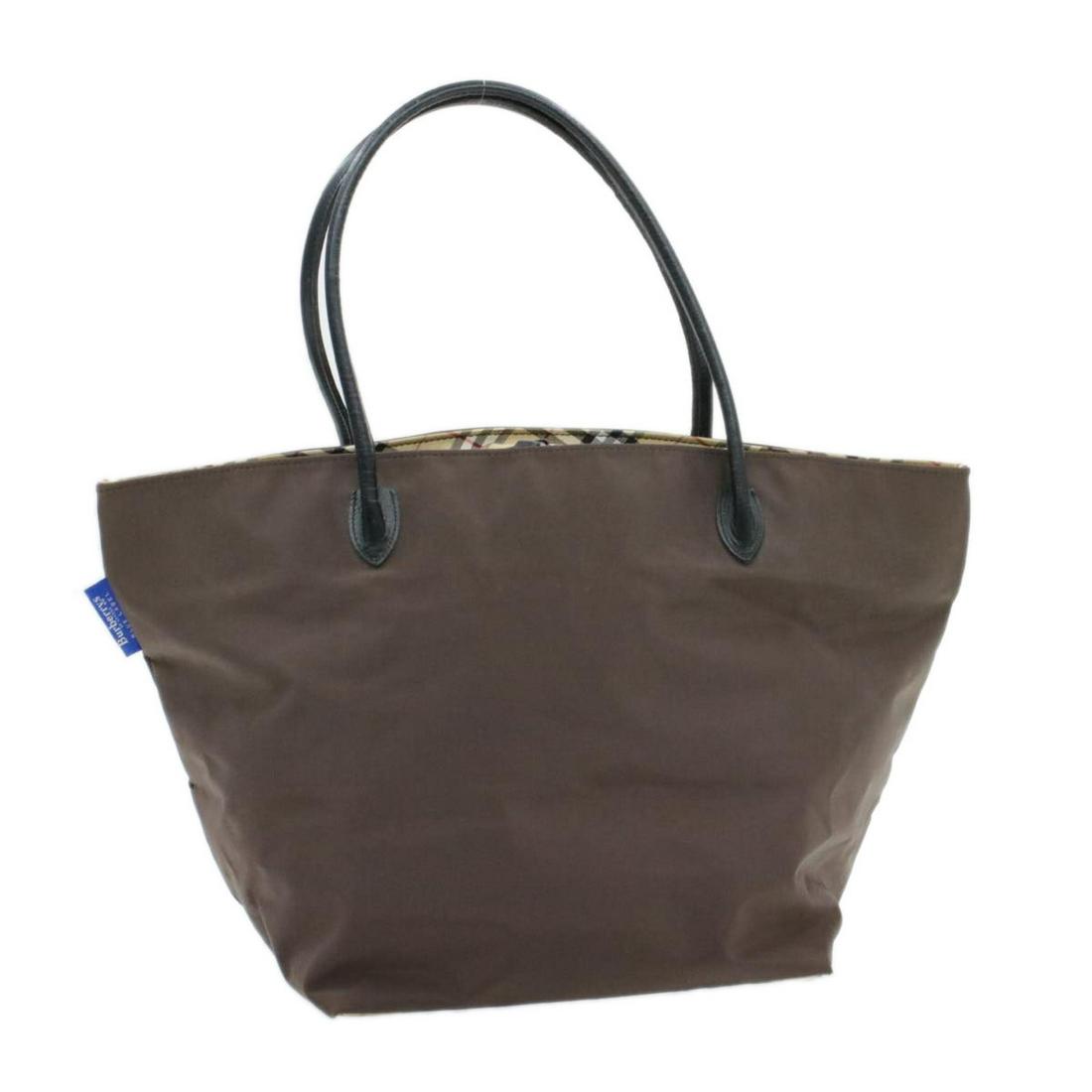 Authentic BURBERRYS Nylon Tote Bag: Brand: BURBERRYS Material: Nylon Style: Tote Bag Color: Brown Size(inch): W18.89 x H11.81 x D9.84inch(Approx) Country of Origin: â€“ Accessory: There is no item box and dust bag. We will send onl