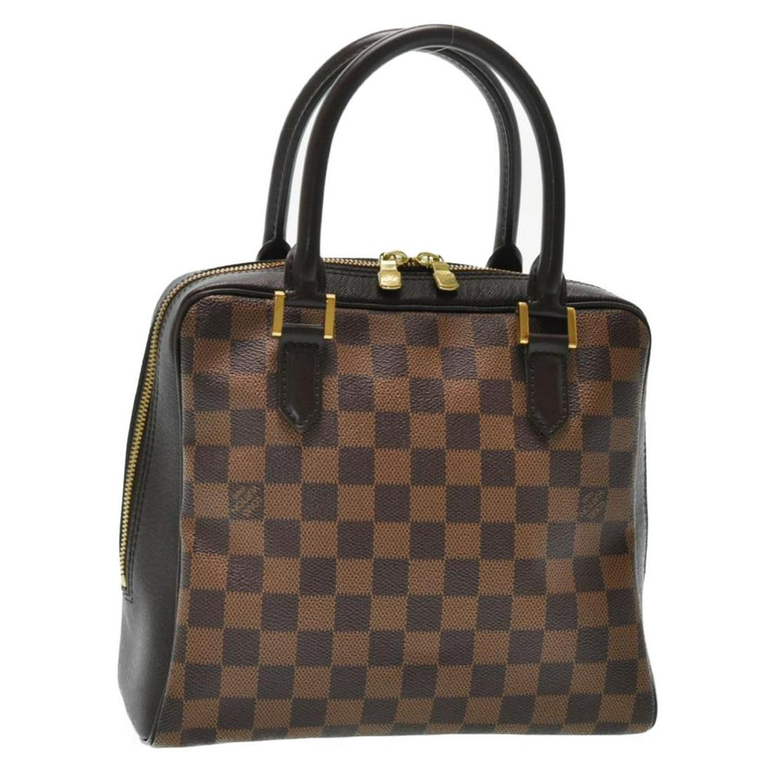 Authentic LOUIS VUITTON BRERA Damier Ebene Canvas Hand: Brand: LOUIS VUITTON Material: Damier Ebene Canvas Style: Hand Bag Color: Damier Ebene Size(inch): W9.44 x H8.26 x D3.93inch(Approx) Country of Origin: France Accessory: There is no item box and dust 
